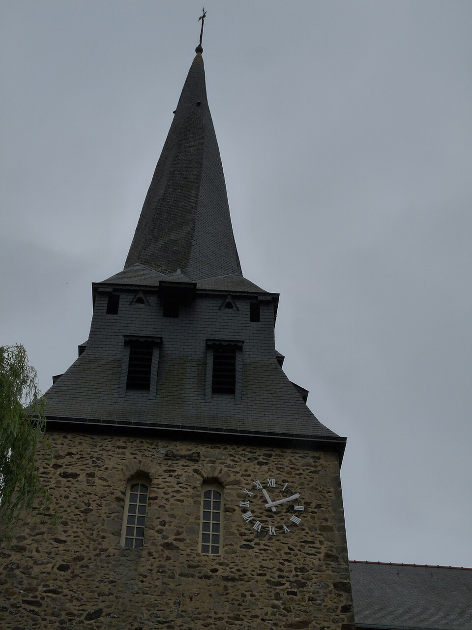 Clocher Meslay — du — Maine