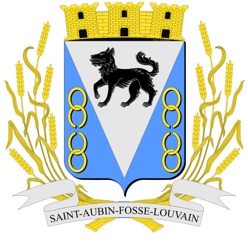 Blason de Saint-Aubin-Fosse-Louvain