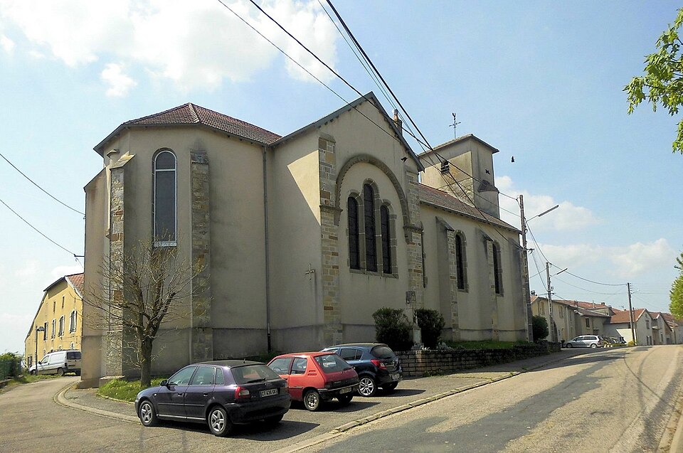 Aboncourt (Meurthe — et — Moselle), Église Saint — Pierre et Saint — Paul, côté sud — est