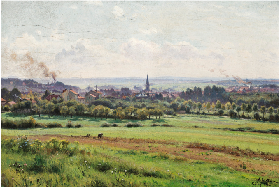 VIEW OF THE VILLAGE OF CIREY, NEAR LUNÉVILLE