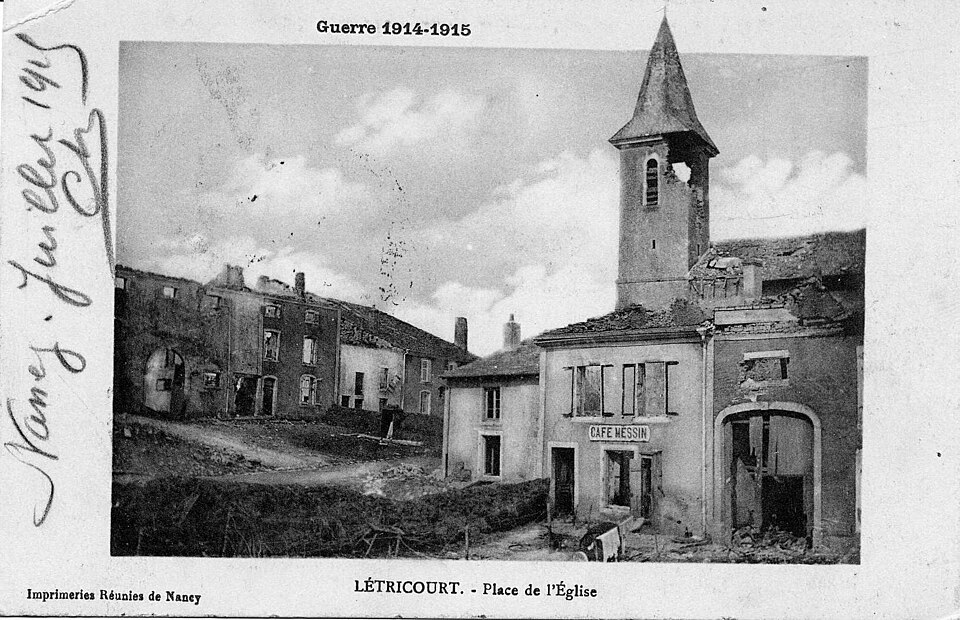 100Fi571 Letricourt 1914 — 1918