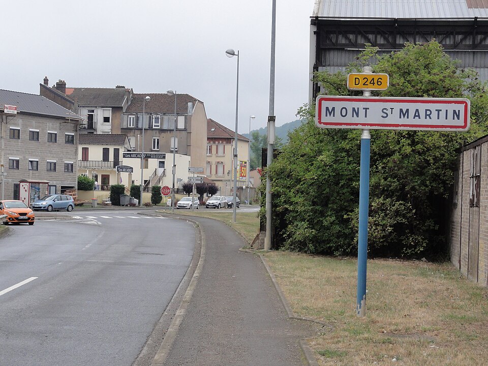 Mont — Saint — Martin (Meurthe — et — Moselle) city limit sign