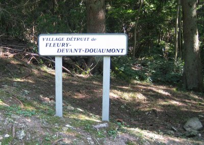 Fleury destroyed village