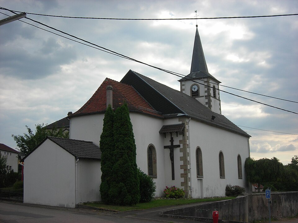 Berviller en moselle chevet eglise