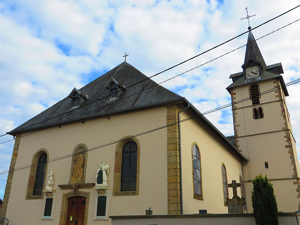 Val de Guéblange l'église Saint — Pierre à Guéblange lès Sarralbe