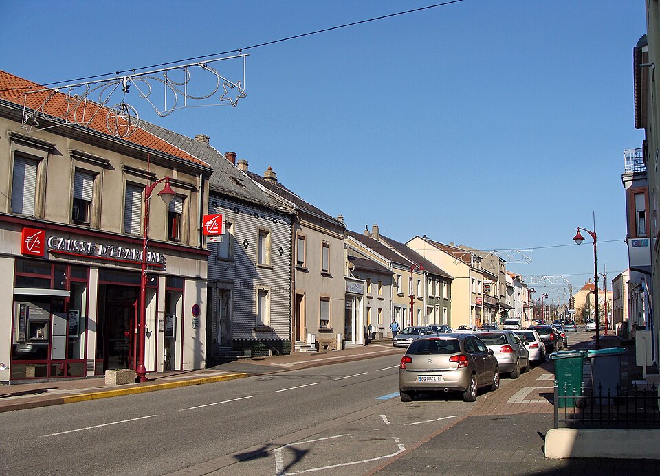 L'Hôpital (Moselle). Rue du maréchal Foch.