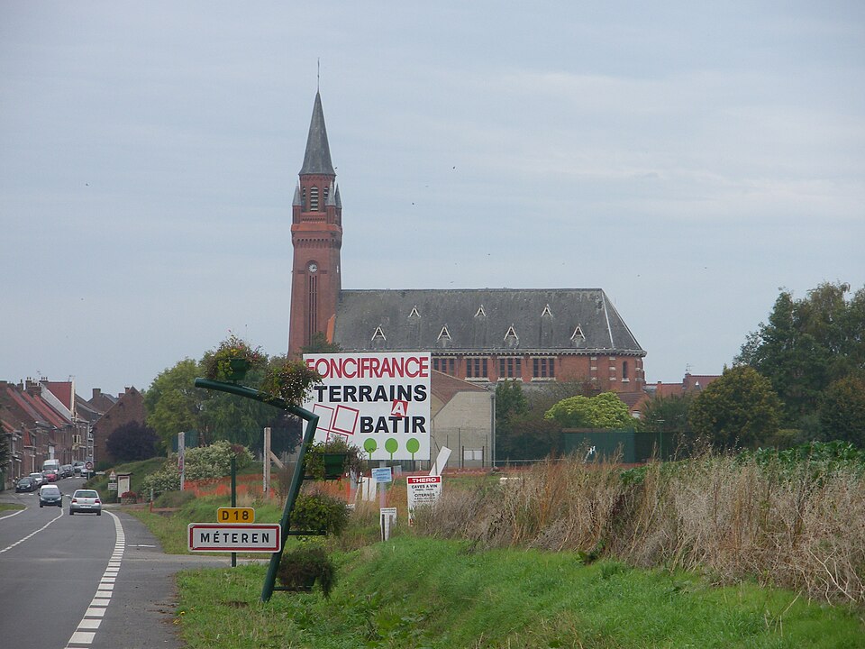 Panneau d'entrée de Méteren