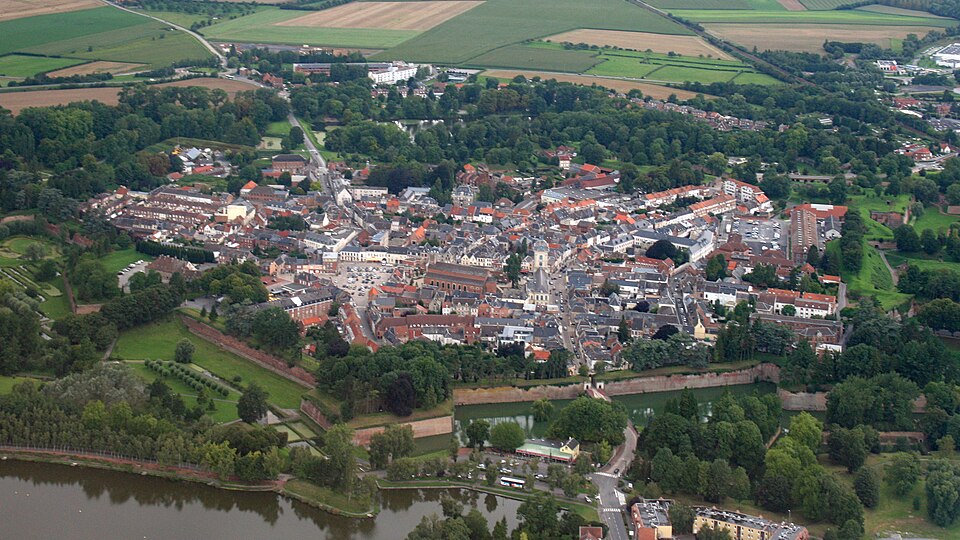 Le quesnoy vue du ciel
