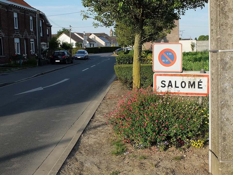 Salomé — Entrée de la commune