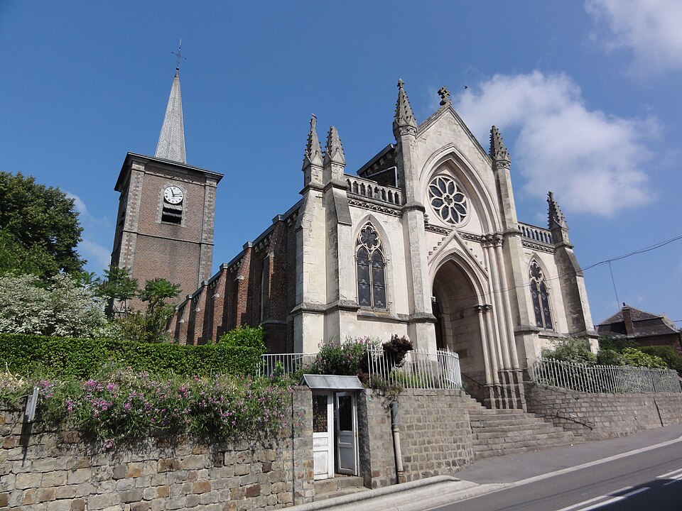 Vendegies — sur — Écaillon (Nord, Fr) église