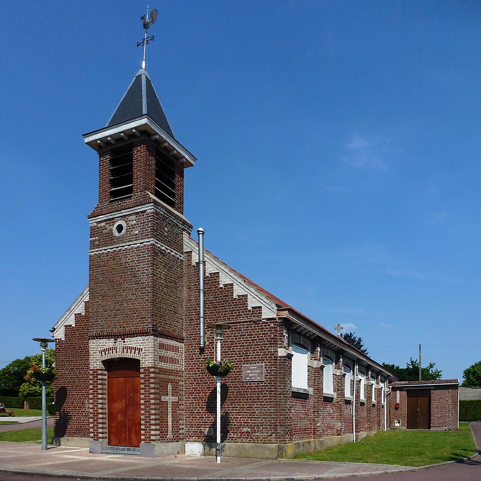 Wavrechain — sous — Denain (Nord, Fr) église