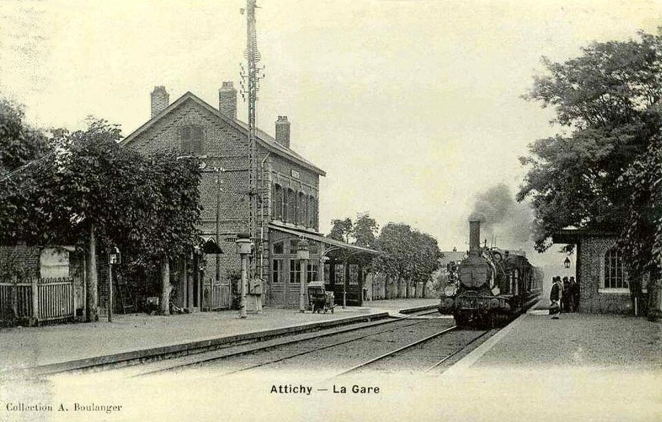 Attichy (60), la gare (1)