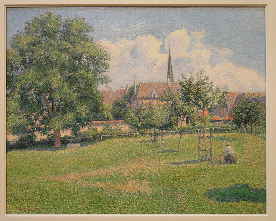 The House of the Deaf Woman and the Belfry at Eragny, Pissarro — Indianapolis Museum of Art — DSC00657