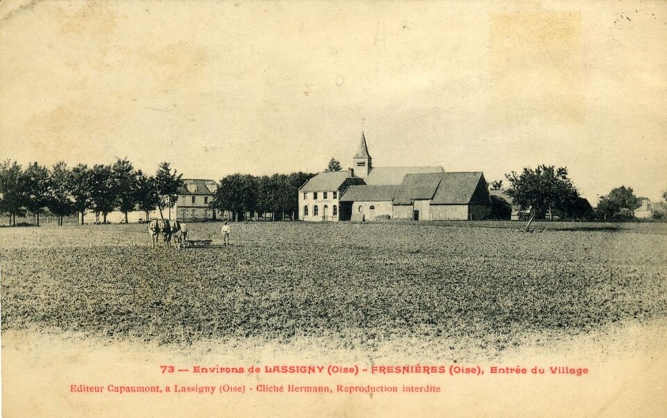 Fresnières Carte postale 1910
