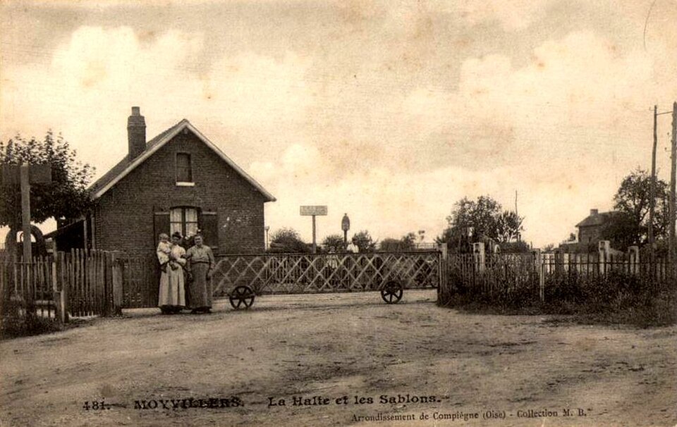 Moyvillers (60), le point d'arrêt
