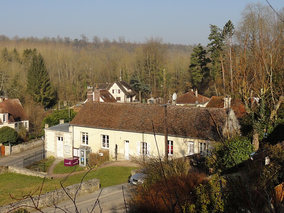 Séry — Magneval (60), mairie — école, chemin des Écoliers — rue Robert — Ruegg 2