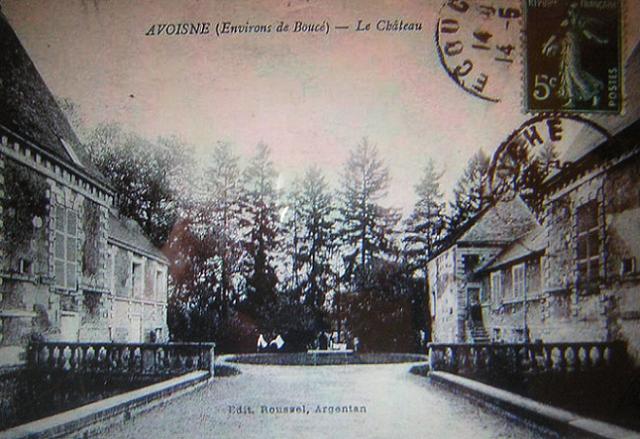 Cpa chateau avoines