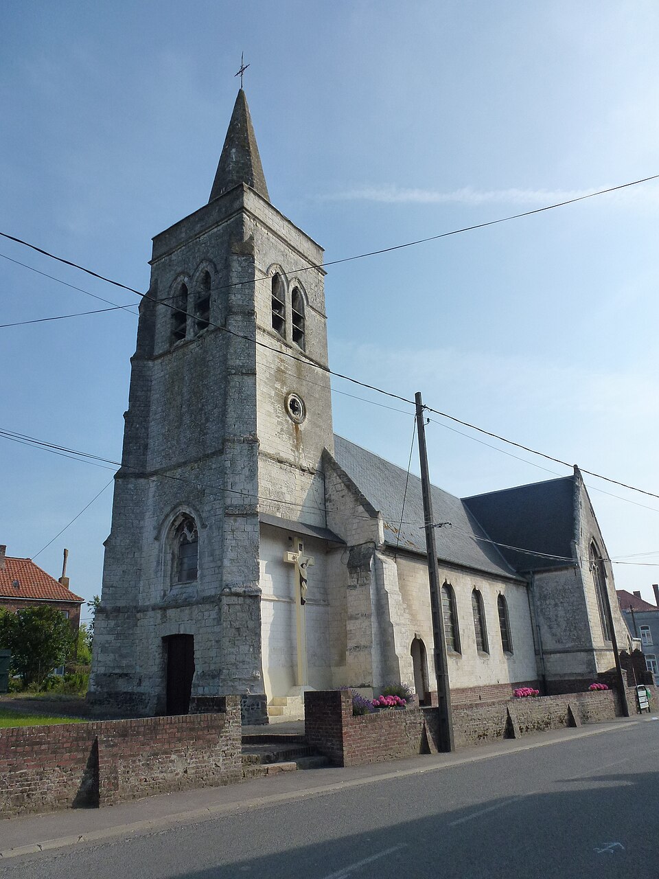 Blessy (Pas — de — Calais, Fr) église Saint Omer, tour