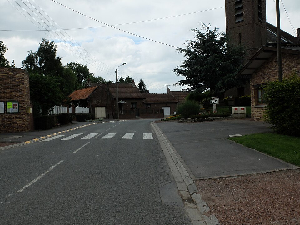 Dury (Pas — de — Calais) — Rue de la mairie