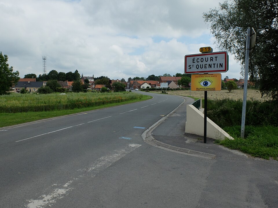 Écourt — Saint — Quentin — Entrée de commune
