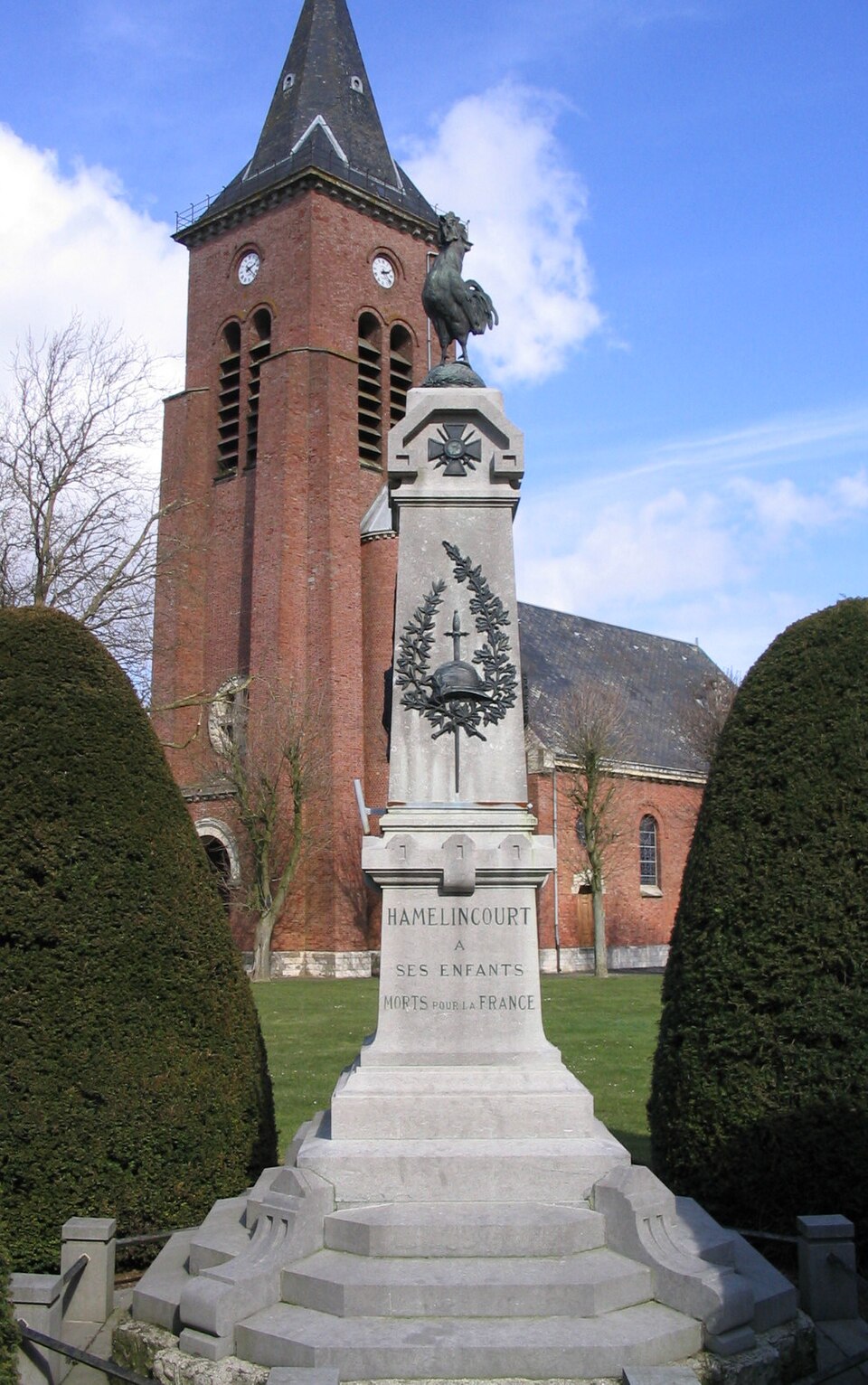Hamelincourt monument aux morts