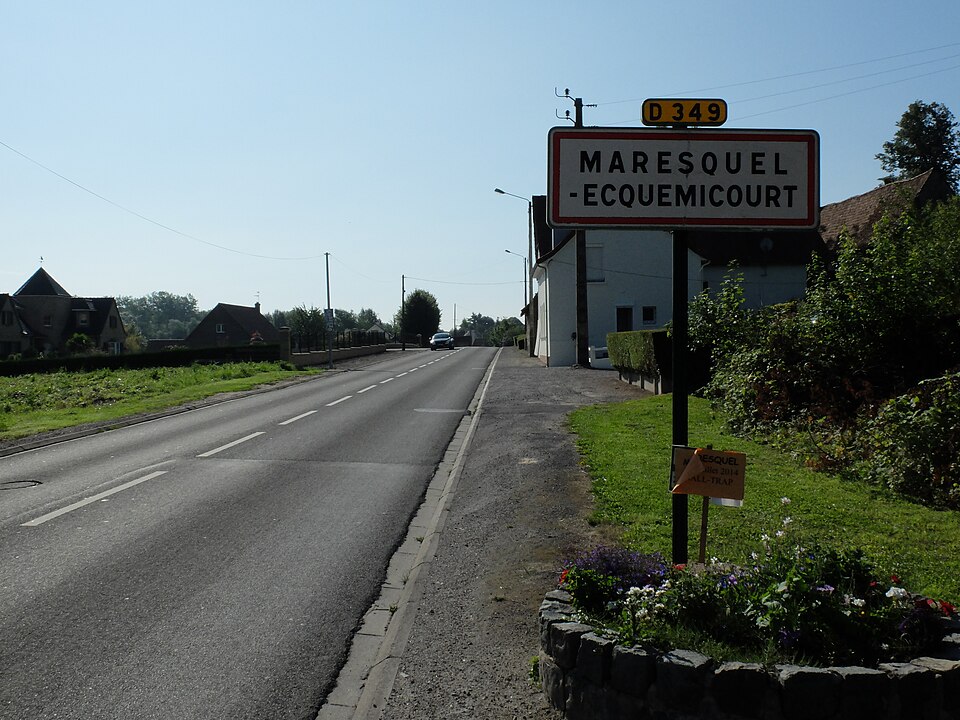 Maresquel — Ecquemicourt — Entrée de commune