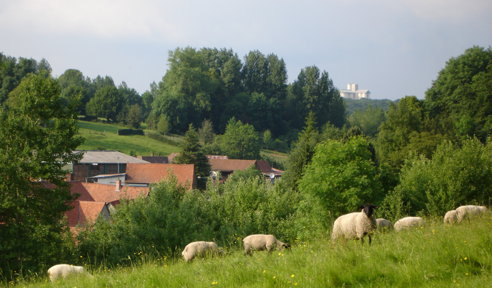 Mouriez vue du chemin rural de Douai