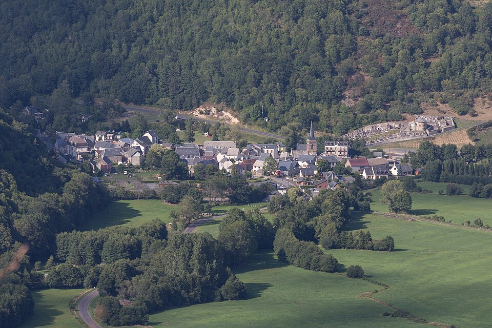 Chambon — sur — Lac vu du pic de l'Aigle