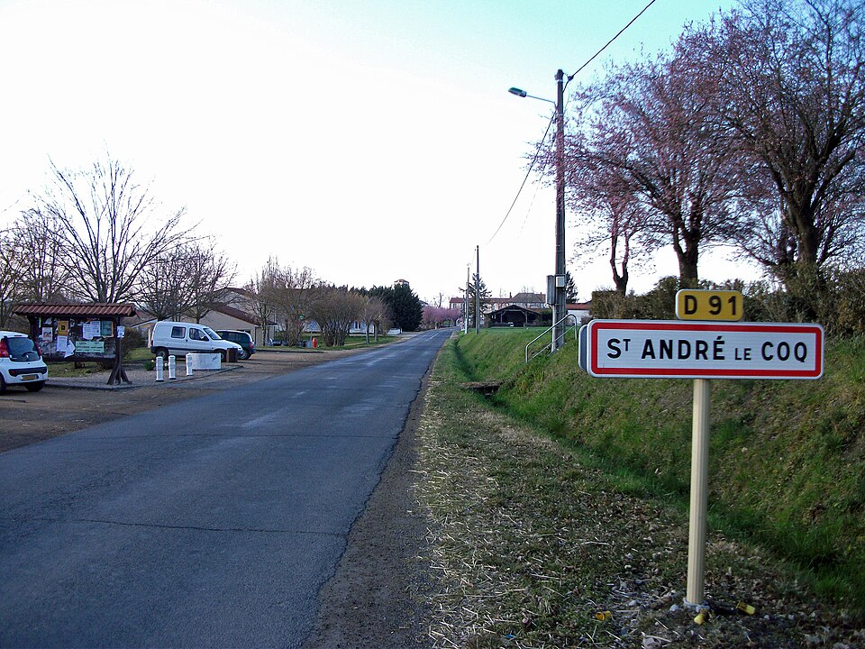 Entrée Saint — André — le — Coq par D 91 2016 — 03 — 17