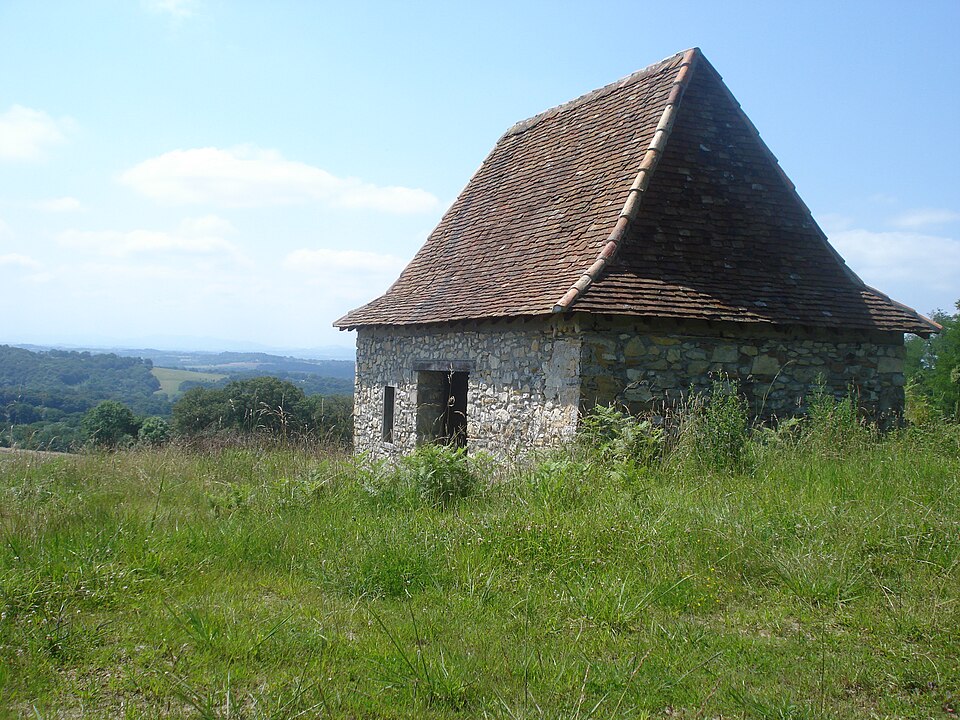 Andrein (Pyr — Atl, Fr) Paysage au — dessus d'Andrein et de la vallée de la Gave d'Oloron