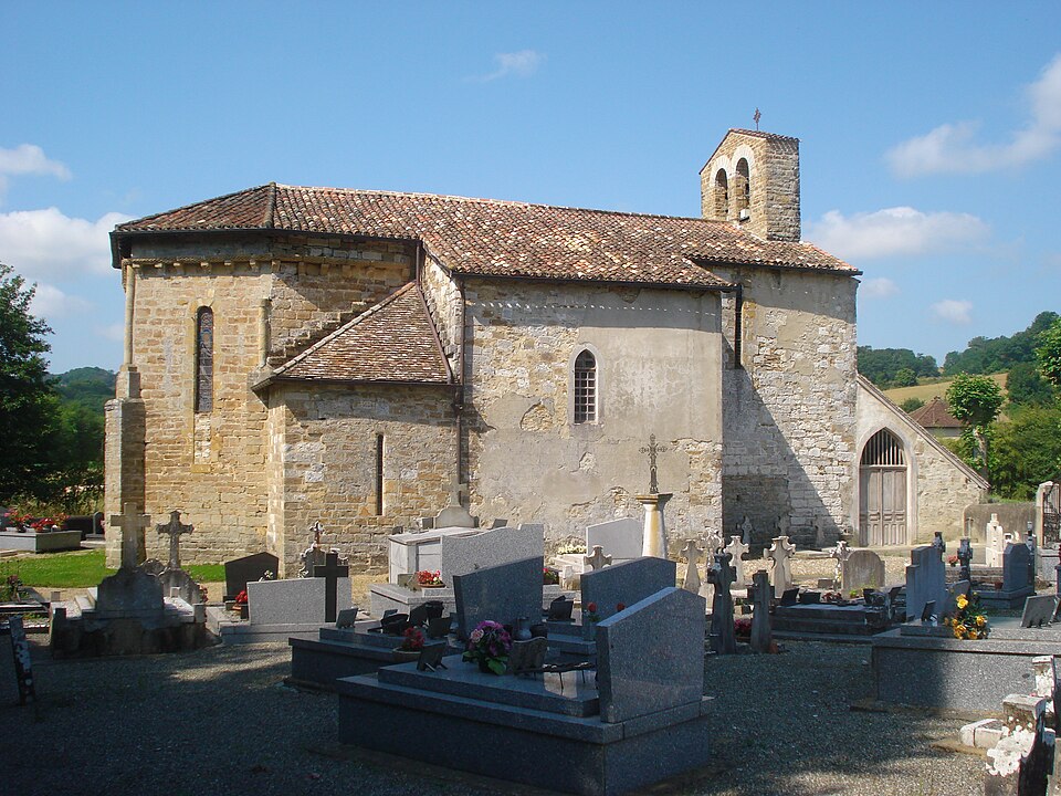 L'Hôpital — d'Orion (Pyr — Atl, Fr) église et cimetière
