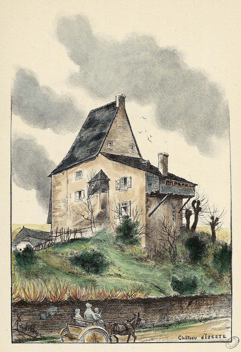 Château d'Izeste — Fonds Ancely — B315556101 A SAINTMARTIN 022