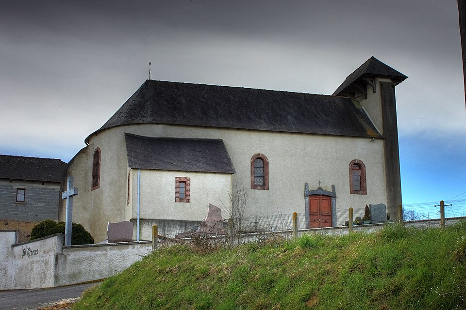 L'église Saint — Orens à Ponson — Debat — Pouts, Pyrénées — Atlantiques, France
