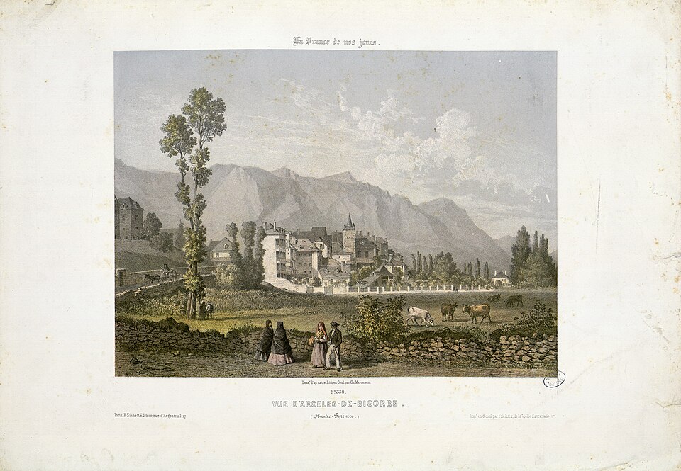 Vue d'Argelès — de — Bigorre (Hautes — Pyrénées) — Fonds Ancely — B315556101 A MERCEREAU 7 029