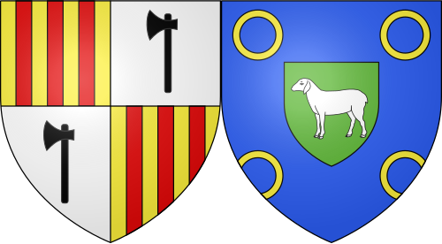 Blason de Cazaux-Fréchet-Anéran-Camors