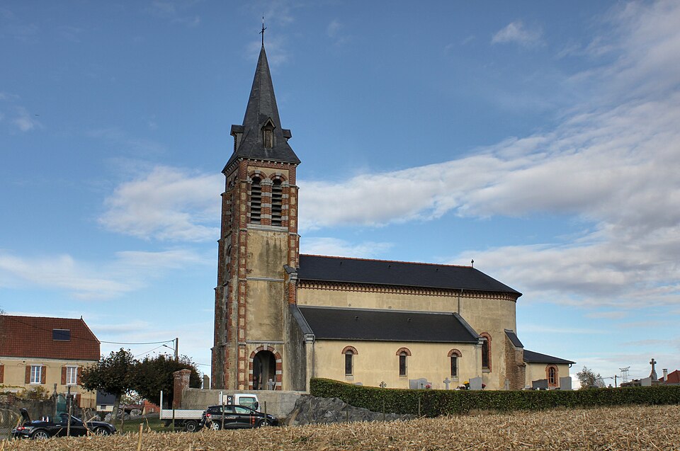 Église de l'Invention de Saint — Etienne, Escaunets, France