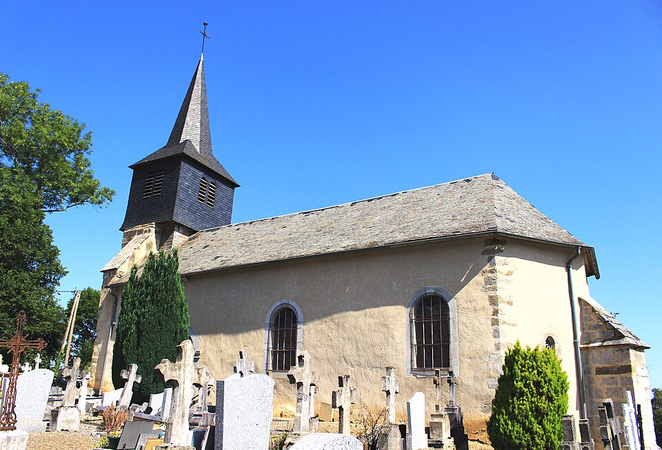 Église Saint — Pierre — aux — Liens d'Escots (Hautes — Pyrénées) 1