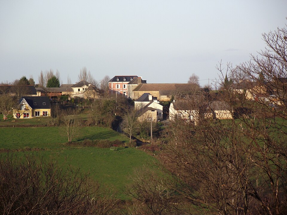 Centre du village de Visker (Hautes — Pyrénées, France)