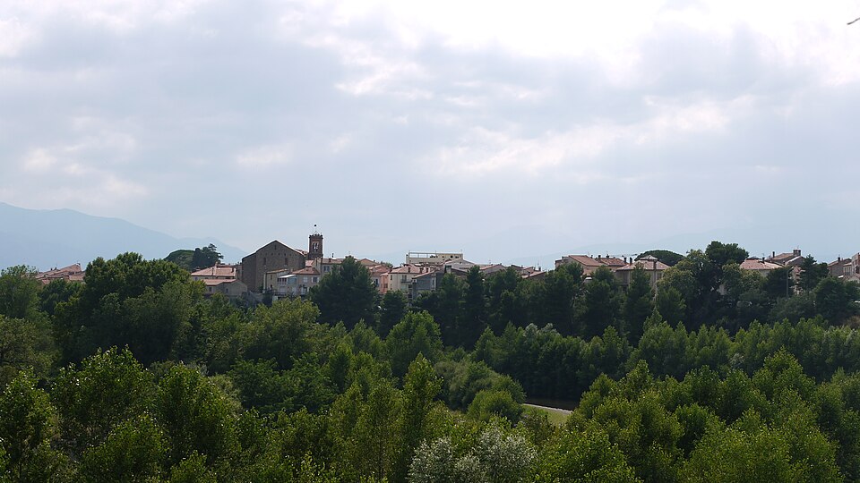 Vue du Boulou depuis complexe sportif