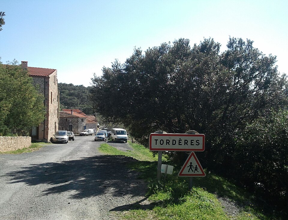 Tordères — Entrée chemin Fourques