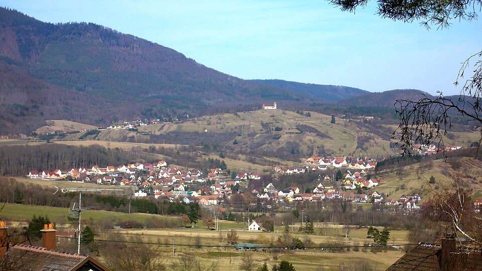 Thanvillé vue depuis les hauteurs de Neubois