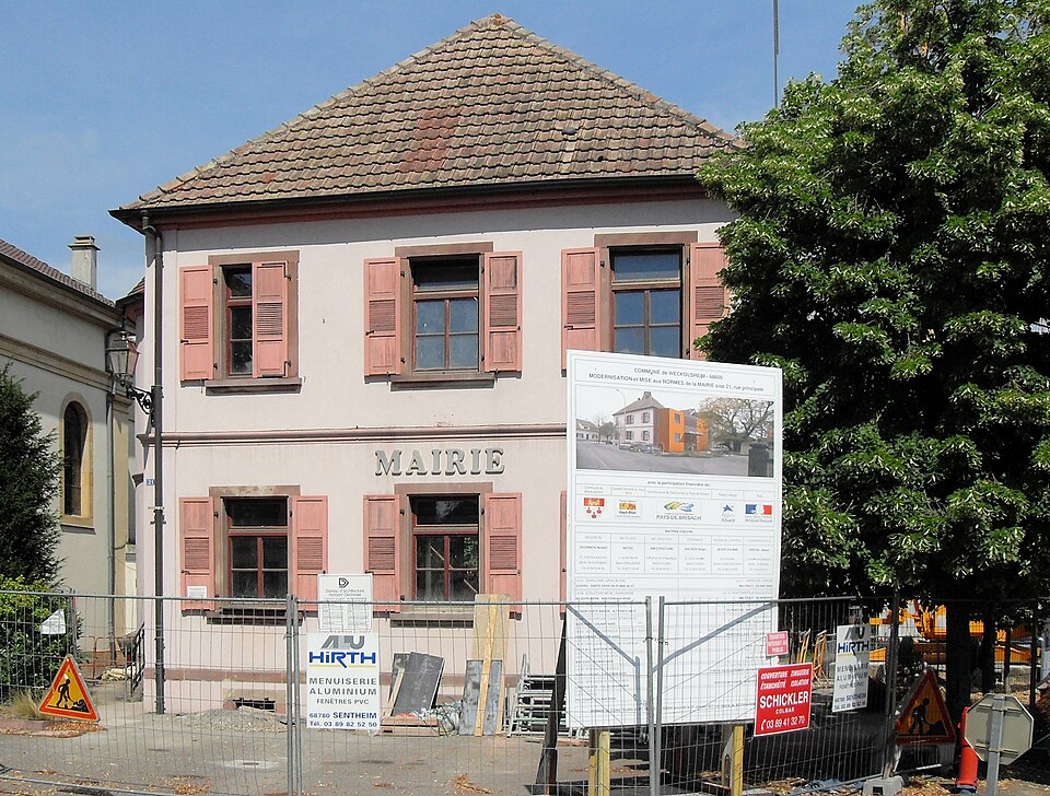 Weckolsheim, Mairie en 2011, à la reconstruction
