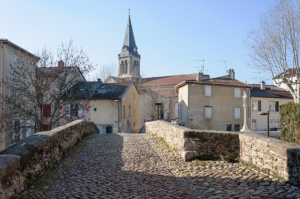 Brignais vue du pont vieux