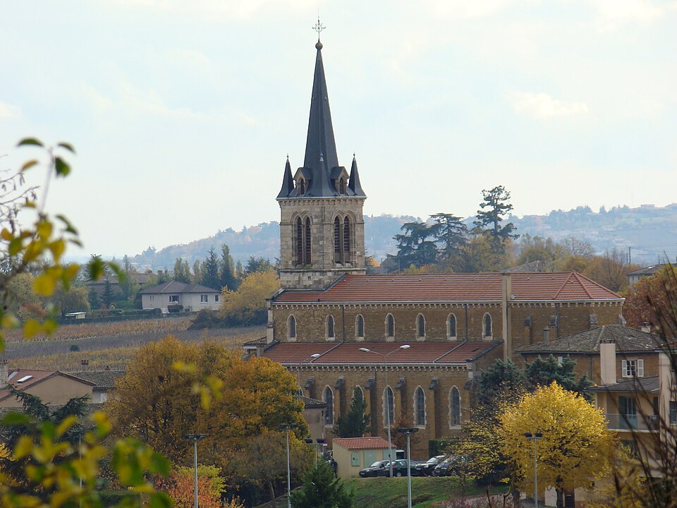 Église de Denicé en novembre 2010