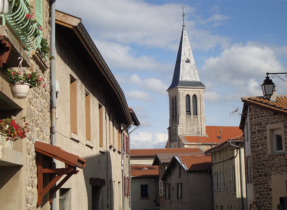 Clocher de l'eglise de Rontalon — Cities and villages in Rhône
