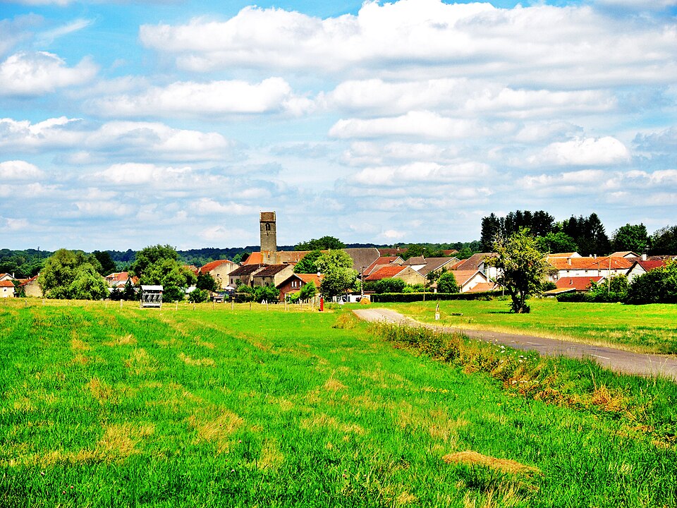 Panorama sur le viillage d'Anjeux