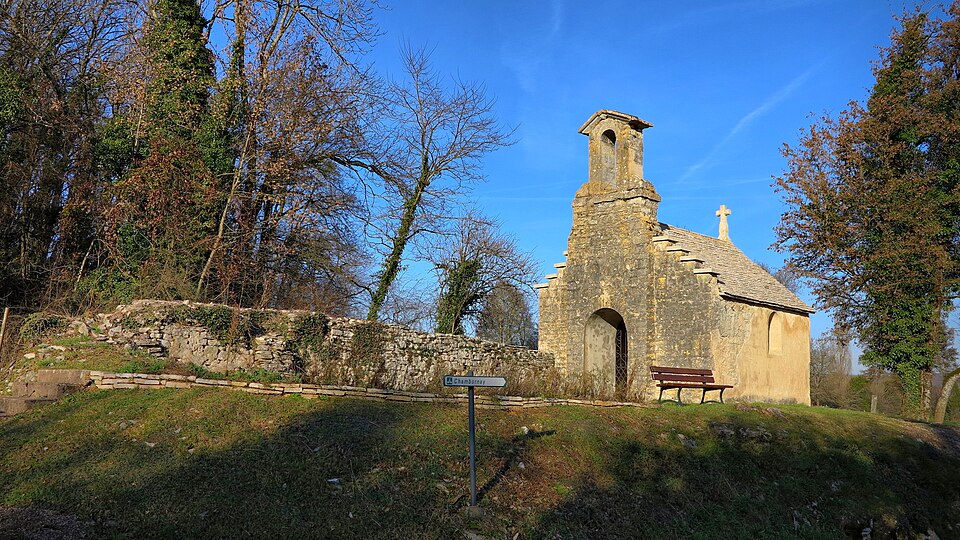 Chambornay — lès — Bellevaux, la chapelle Saint Justin