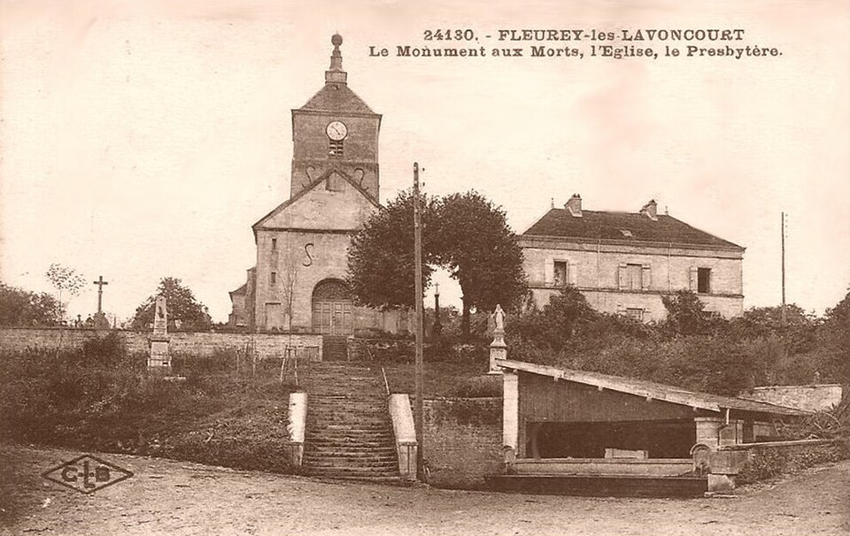 Fleurey — lès — Lavoncourt (70) — carte postale ancienne