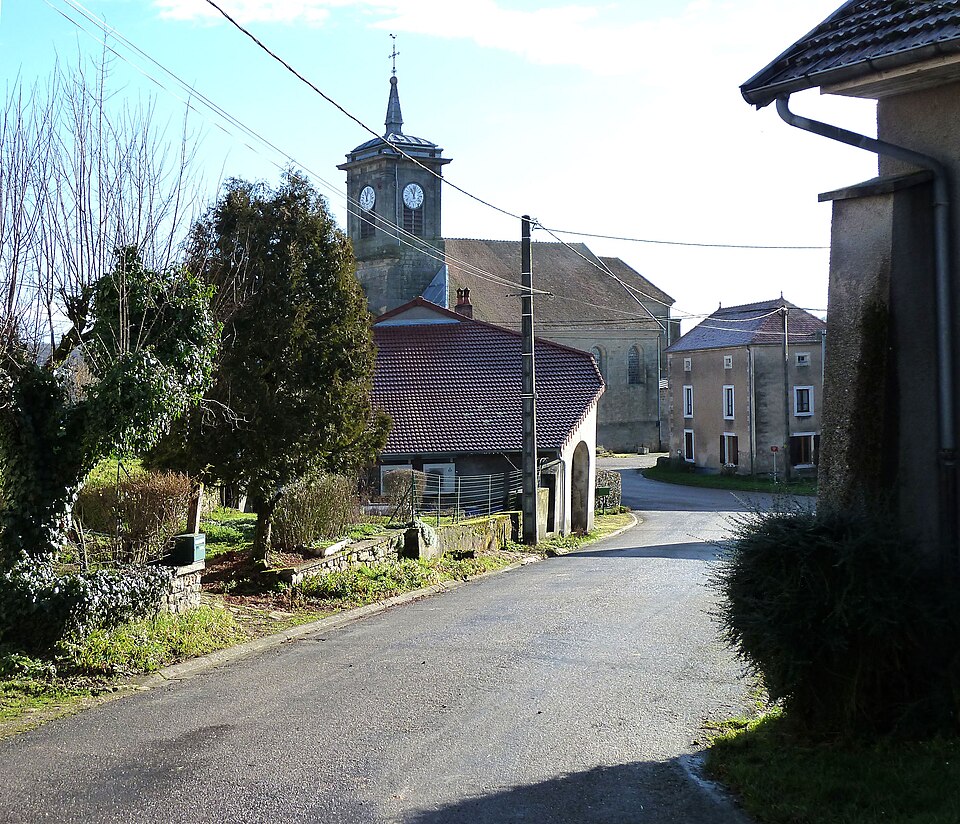 Vue du village Magny — lès — Jussey