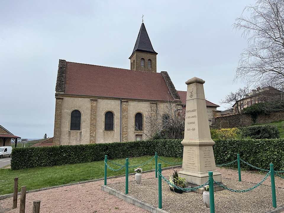 Église Saint Maurice & Monument Morts — Cortambert (FR71) — 2024 — 03 — 17 — 1